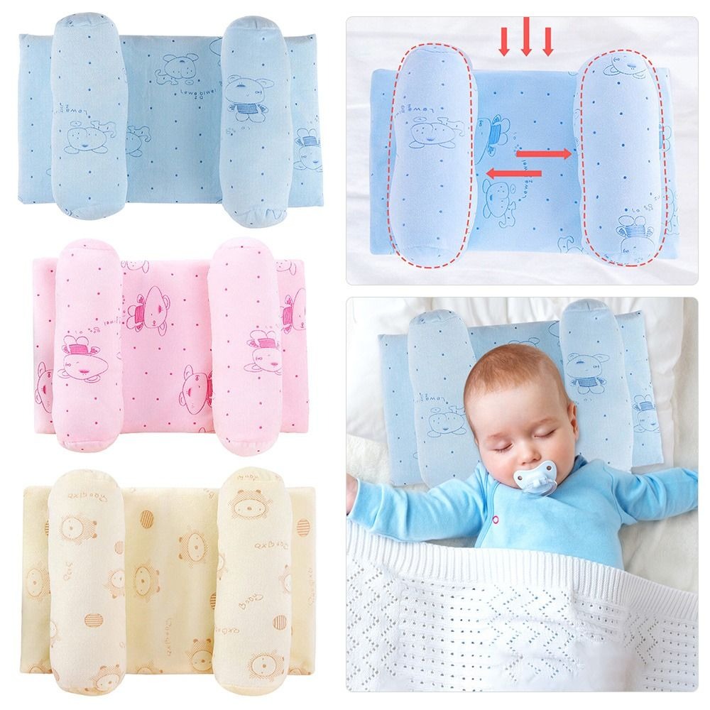 Newborn Baby Head Shaping Pillow β Soft, Breathable & Portable Infant Cushion