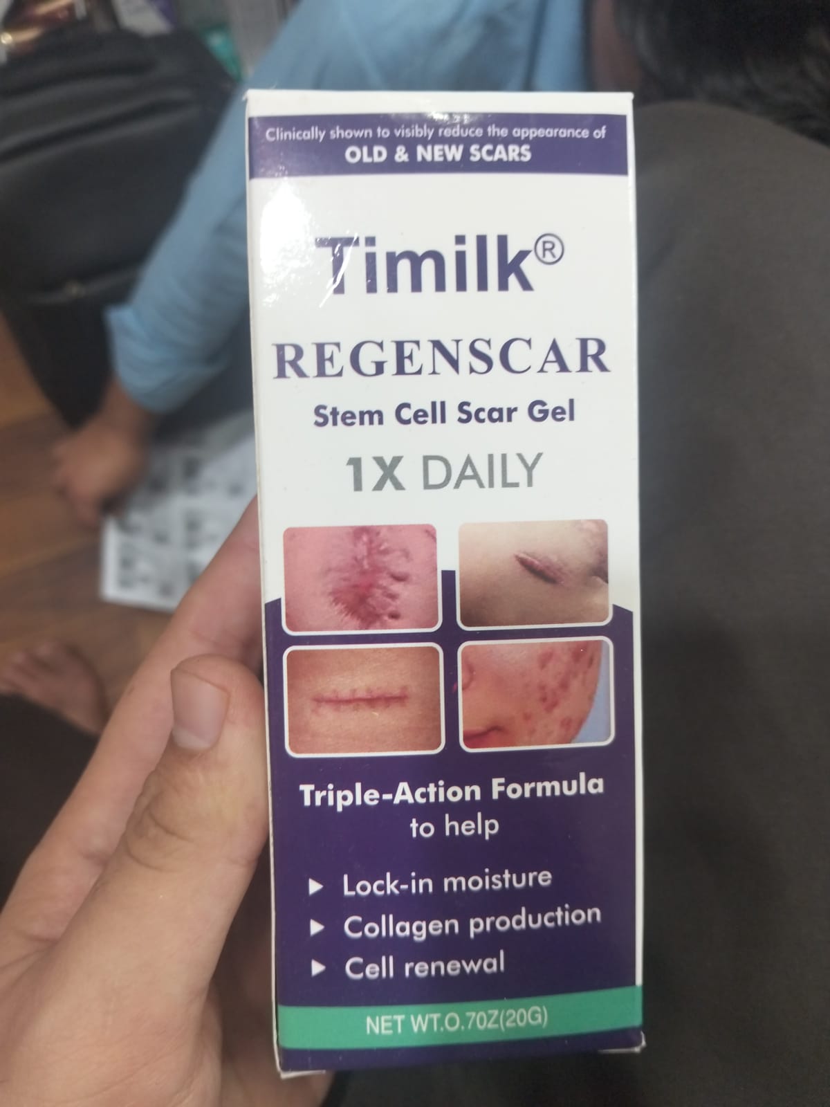 Timilk Regenscar Scar Gel 20g β Triple Action Gel for Old & New Scars