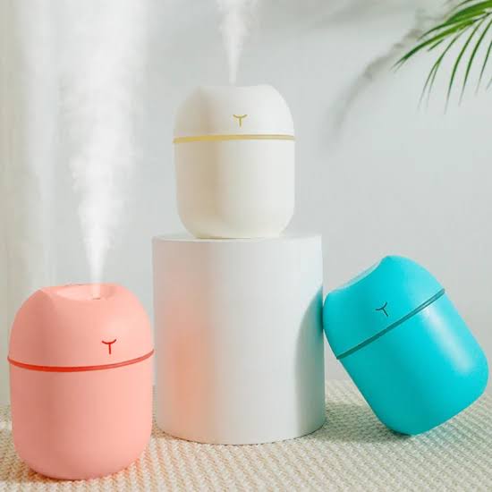 Mini Cute Air Humidifier with RGB Light β 220ML Portable Quiet Room Humidifier