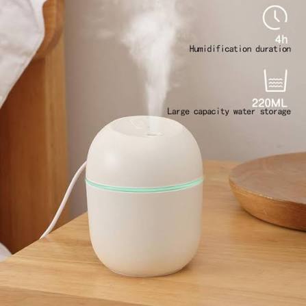 Mini Cute Air Humidifier with RGB Light β 220ML Portable Quiet Room Humidifier