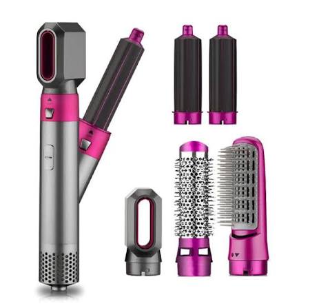 5-in-1 Hot Air Hair Styler β Volumizer, Straightener & Curler