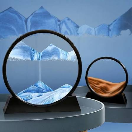 3D Moving Sand Art Lamp β Decorative Sandscape Table Lamp with Stand