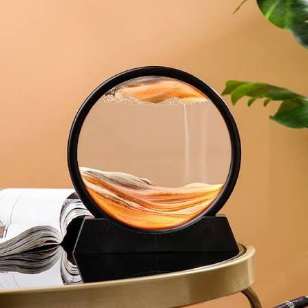 3D Moving Sand Art Lamp β Decorative Sandscape Table Lamp with Stand