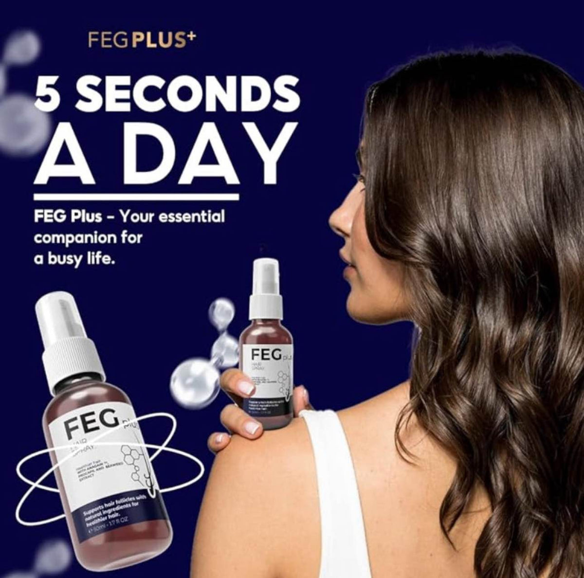 FEG Plus Hair Growth Spray – 50ml | Hair Fall Care & Hair Nourishment