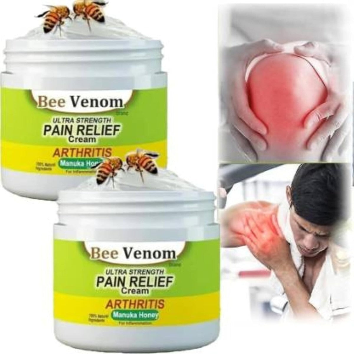 Beevana Ultra Strength Pain Relief Cream – Bee Venom Formula, 30g