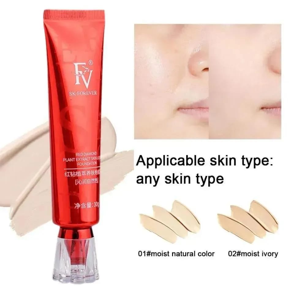 Flicka 2-in-1 Makeup Combo – Primer 60g + Ivory Foundation 30g