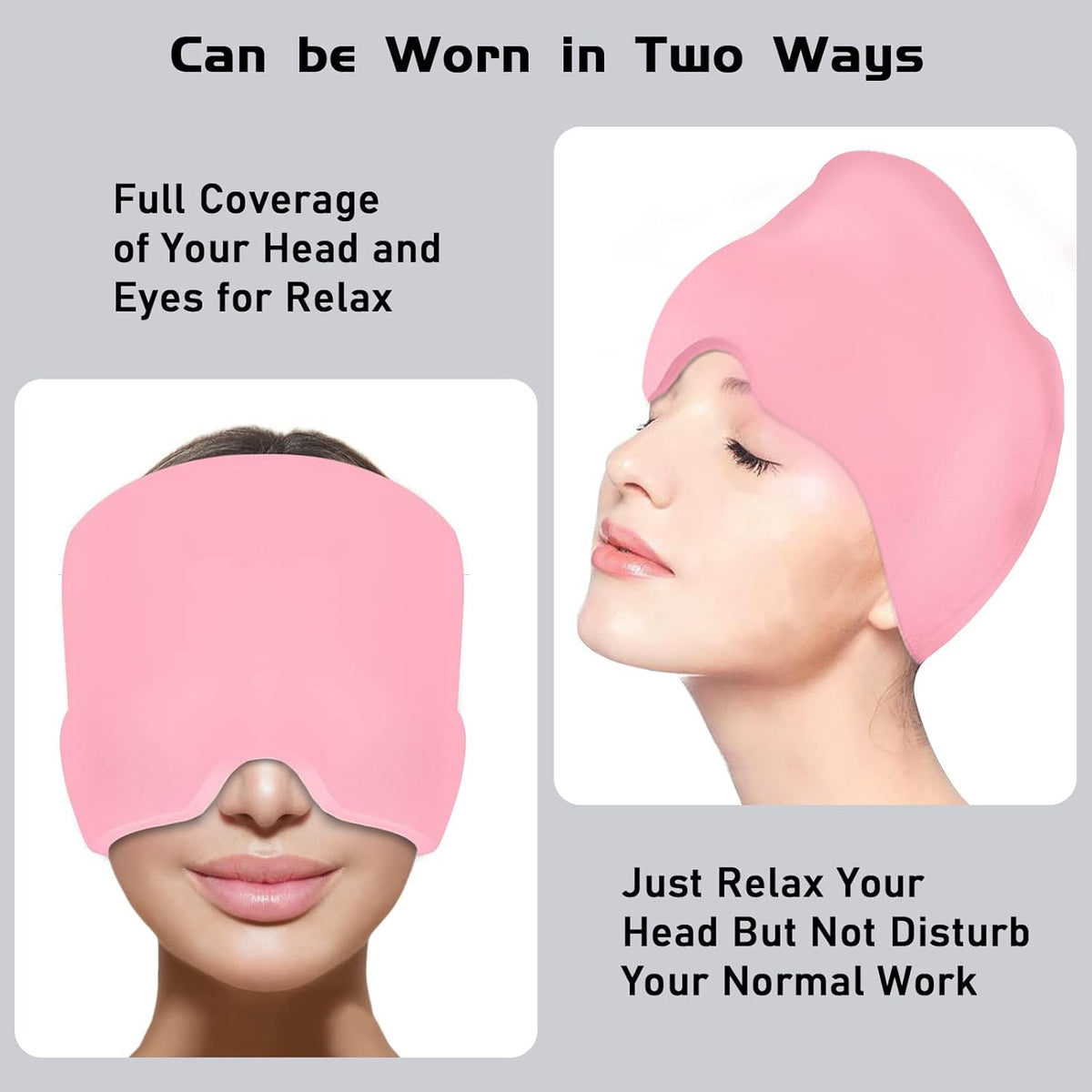 Migraine Relief Cap with Box – Reusable Hot & Cold Gel Therapy Headache Cap