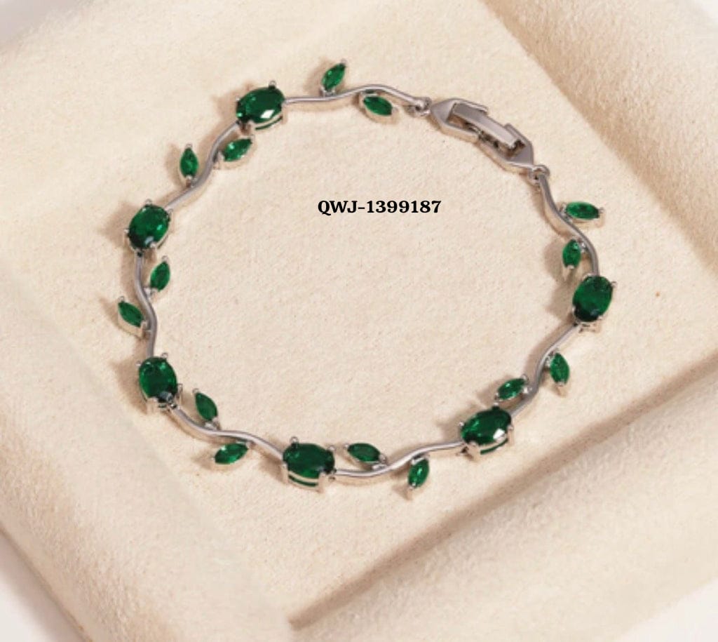 Tulip Bracelet for Women – Stainless Steel Elegant Blue & Silver Finish