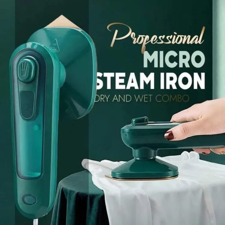 Portable Steam Iron – Mini Travel Iron with Spray & Steam Function