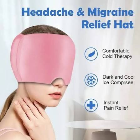 Migraine Relief Cap with Box – Reusable Hot & Cold Gel Therapy Headache Cap