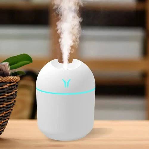 Mini Cute Air Humidifier with RGB Light – 220ML Portable Quiet Room Humidifier