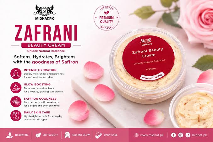 Zafarani Beauty Cream 100ml – Nourishing Face Cream for Glowing & Even-Looking Skin