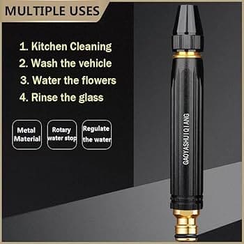 High Pressure Power Washer Spray Gun – Adjustable Hose Nozzle for Car Wash & Garden