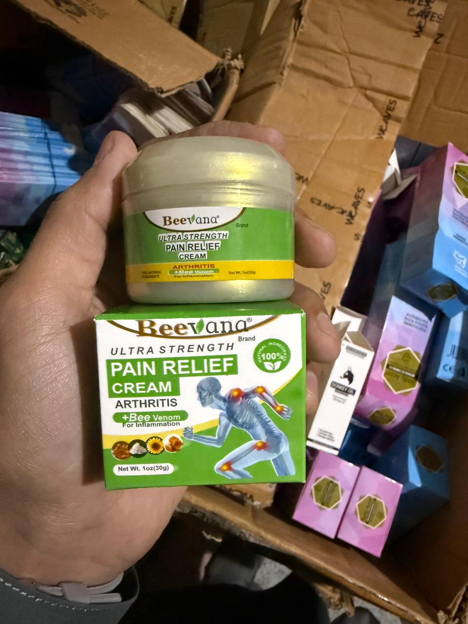 Beevana Ultra Strength Pain Relief Cream – Bee Venom Formula, 30g